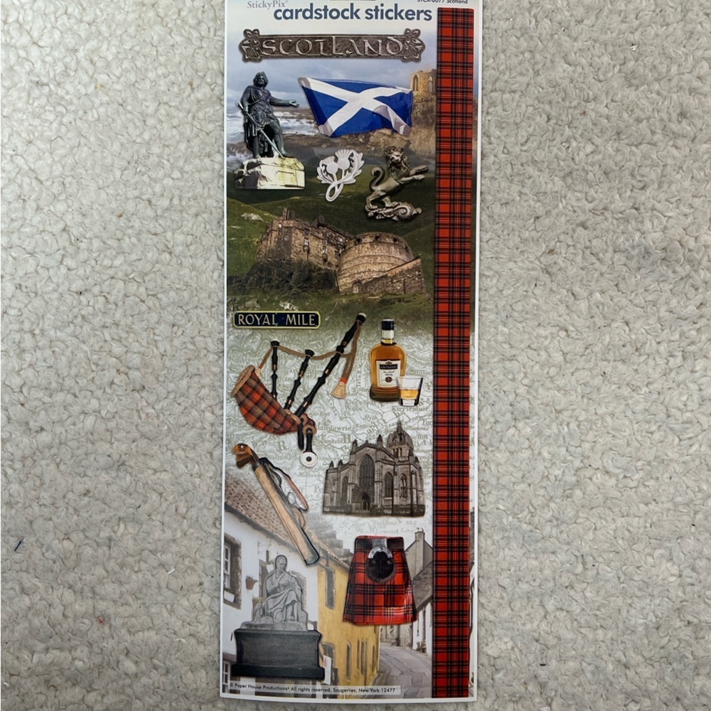 Paper House Travel Themed Cardstock Stickers Bundle of 10 Int'l Cities - Picture 10 of 11